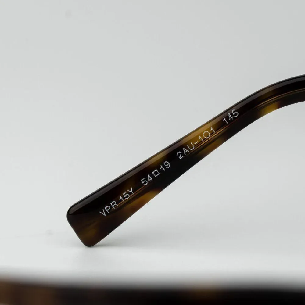 Prada Women Eyeglasses Havana Rectangle Unisex PR15YV 2AU1O1 BRAND NEW
